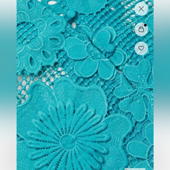 Brand New La Vie Style House ‘60s Floral Lace Mini Caftan - One Size - Picture 4 of 9